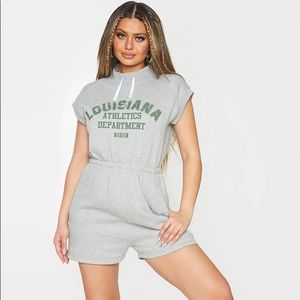 Grey Pretty Little Thing Romper